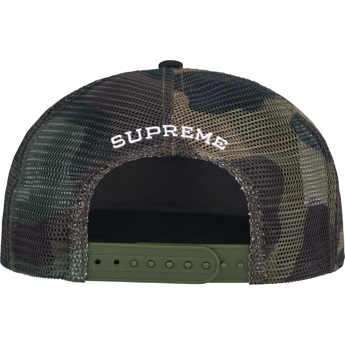 Details on SMD Mesh Back 5-Panel Woodland Camo from spring summer
                                                    2025 (Price is $48)