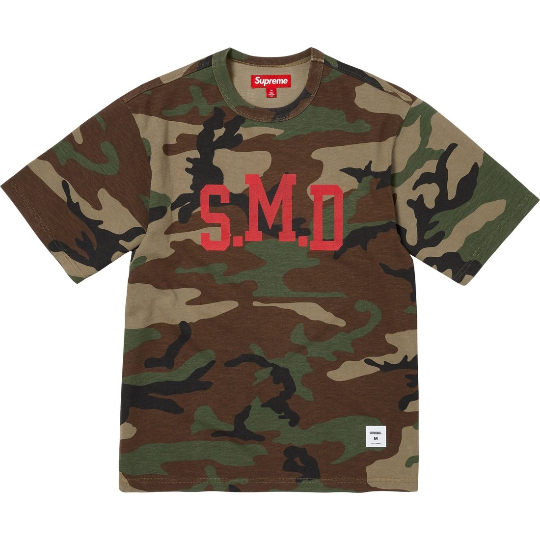 Details on SMD S S Top Woodland Camo from spring summer
                                                    2025 (Price is $68)