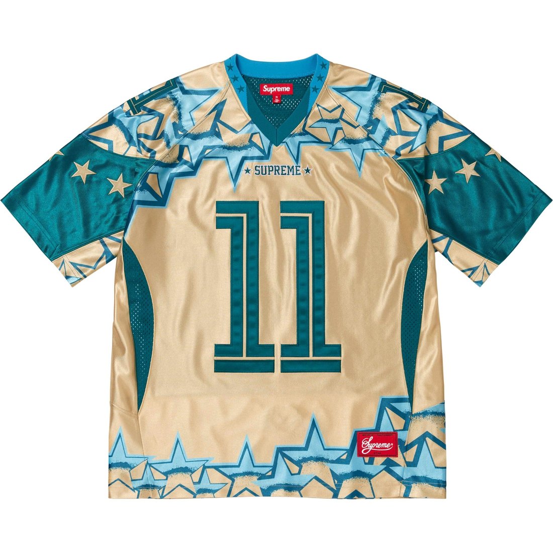 Details on Stars Football Jersey Gold from spring summer
                                                    2025 (Price is $148)