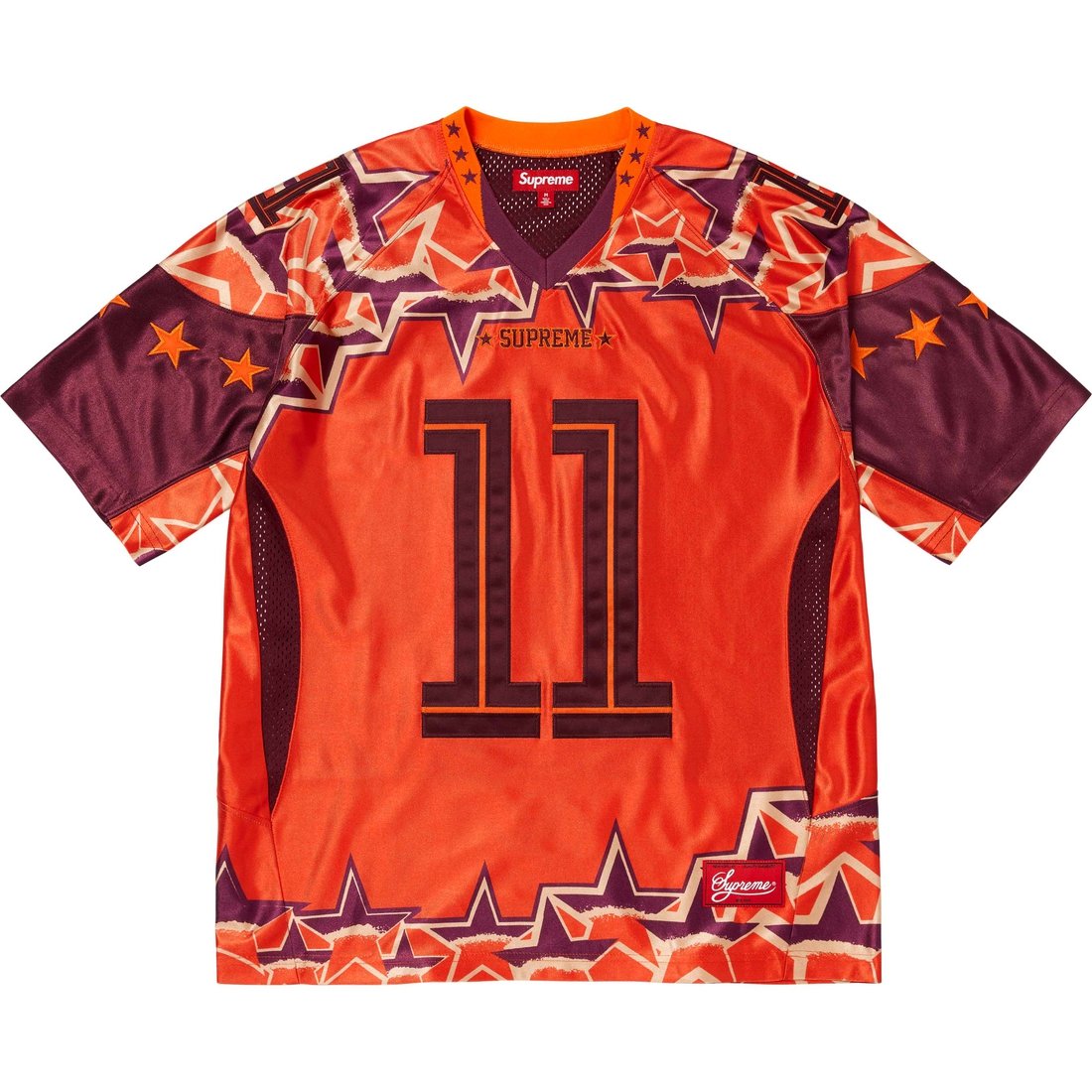 Details on Stars Football Jersey Orange from spring summer
                                                    2025 (Price is $148)