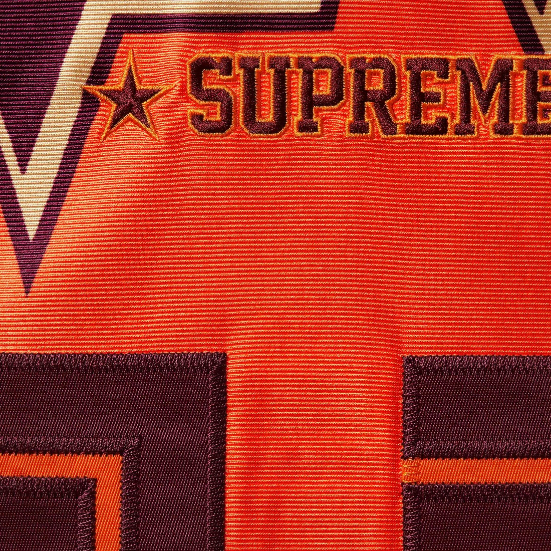 Details on Stars Football Jersey Orange from spring summer
                                                    2025 (Price is $148)