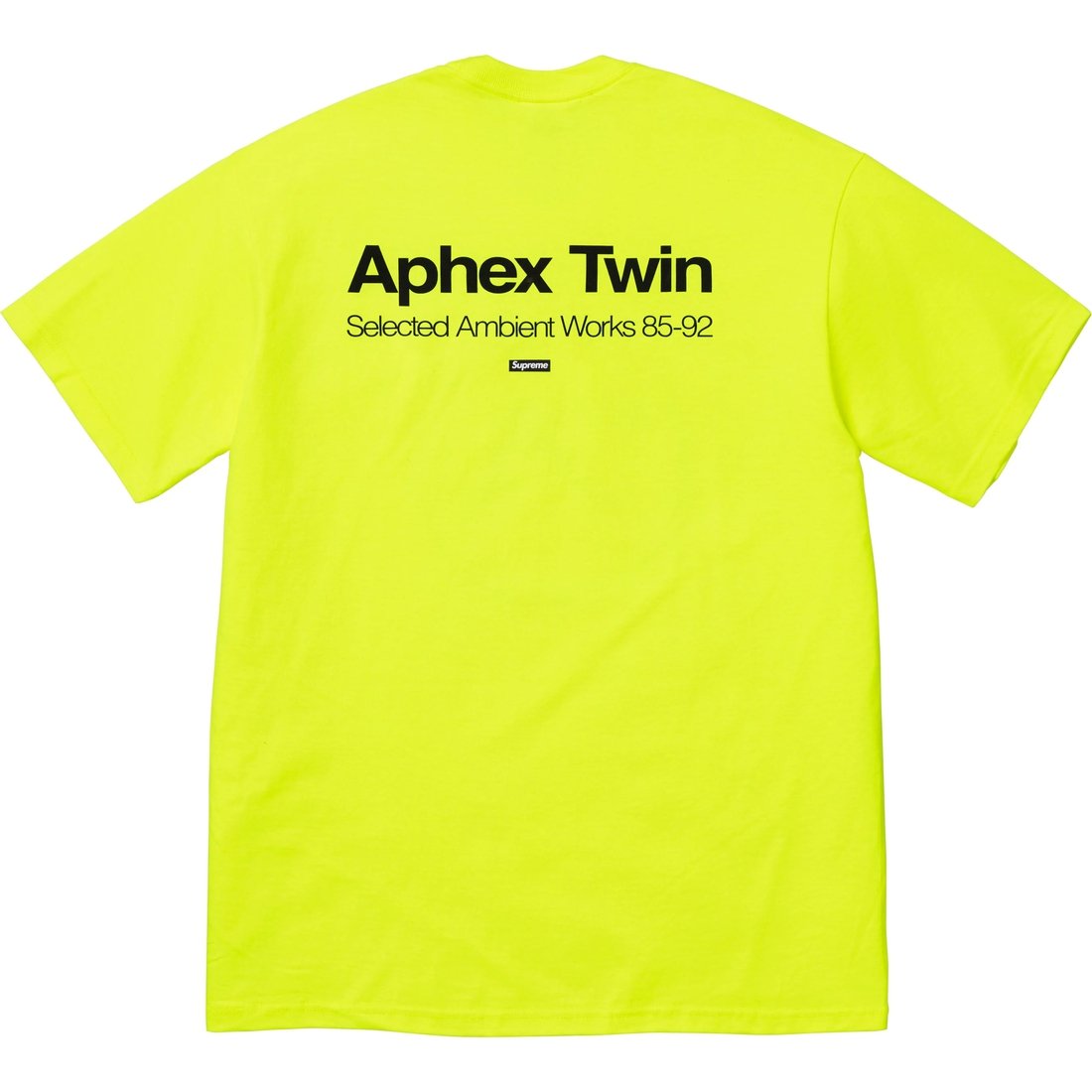 Supreme Supreme Aphex Twin Ambient Works Tee (SS25) - Fluorescent Yellow - $54