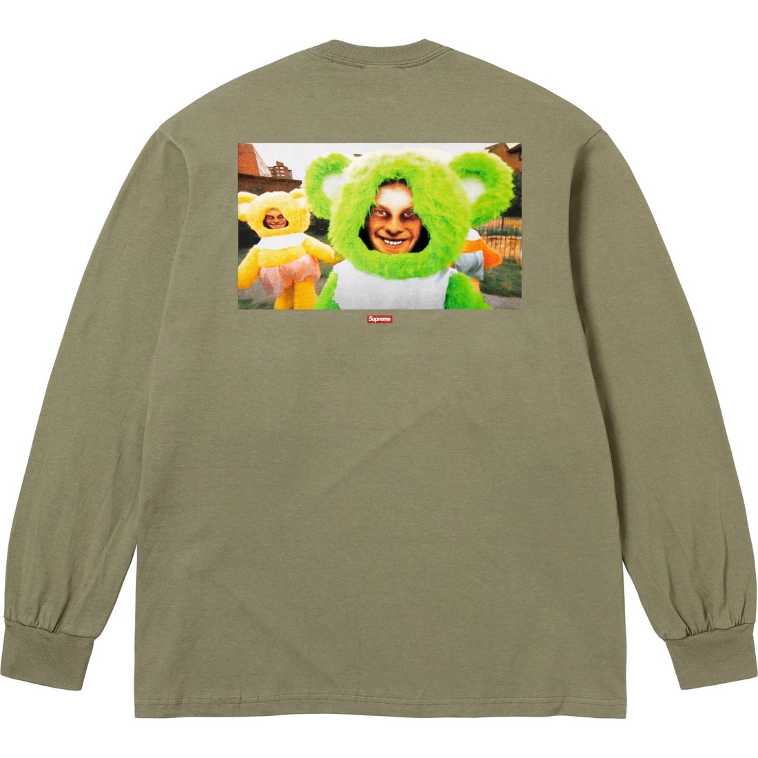 Supreme Supreme Aphex Twin Donkey Rhubarb L S Tee (SS25) - Light Olive - $58