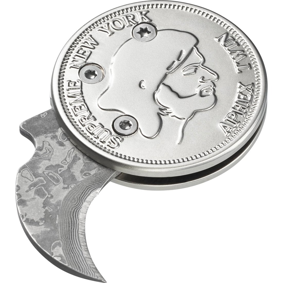 Supreme Supreme Aphex Twin Mantis Coin Knife (SS25) - Silver - $118