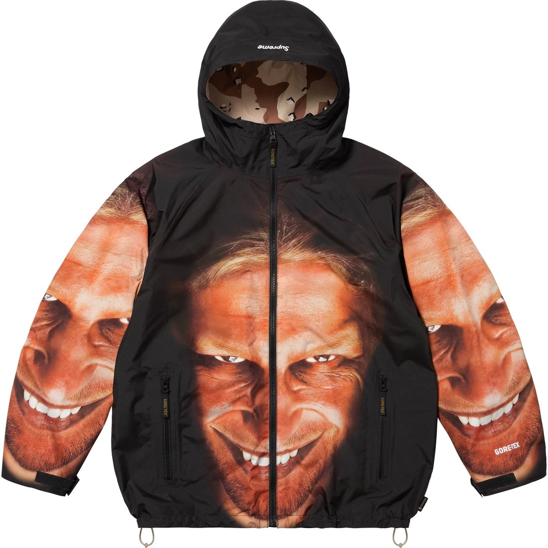 Supreme Supreme Aphex Twin Reversible GORE-TEX Hooded Jacket (SS25) - Chocolate Chip Camo - $598