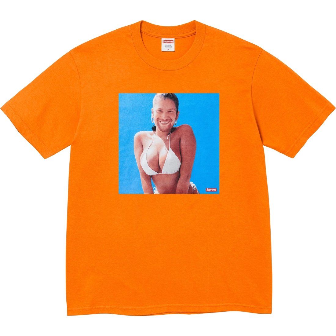 Details on Supreme Aphex Twin Windowlicker Tee Orange from spring summer
                                                    2025 (Price is $54)