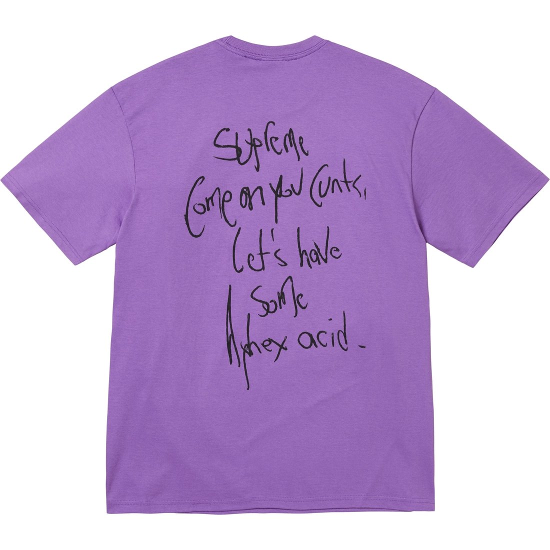 Details on Supreme Aphex Twin Windowlicker Tee Purple from spring summer
                                                    2025 (Price is $54)