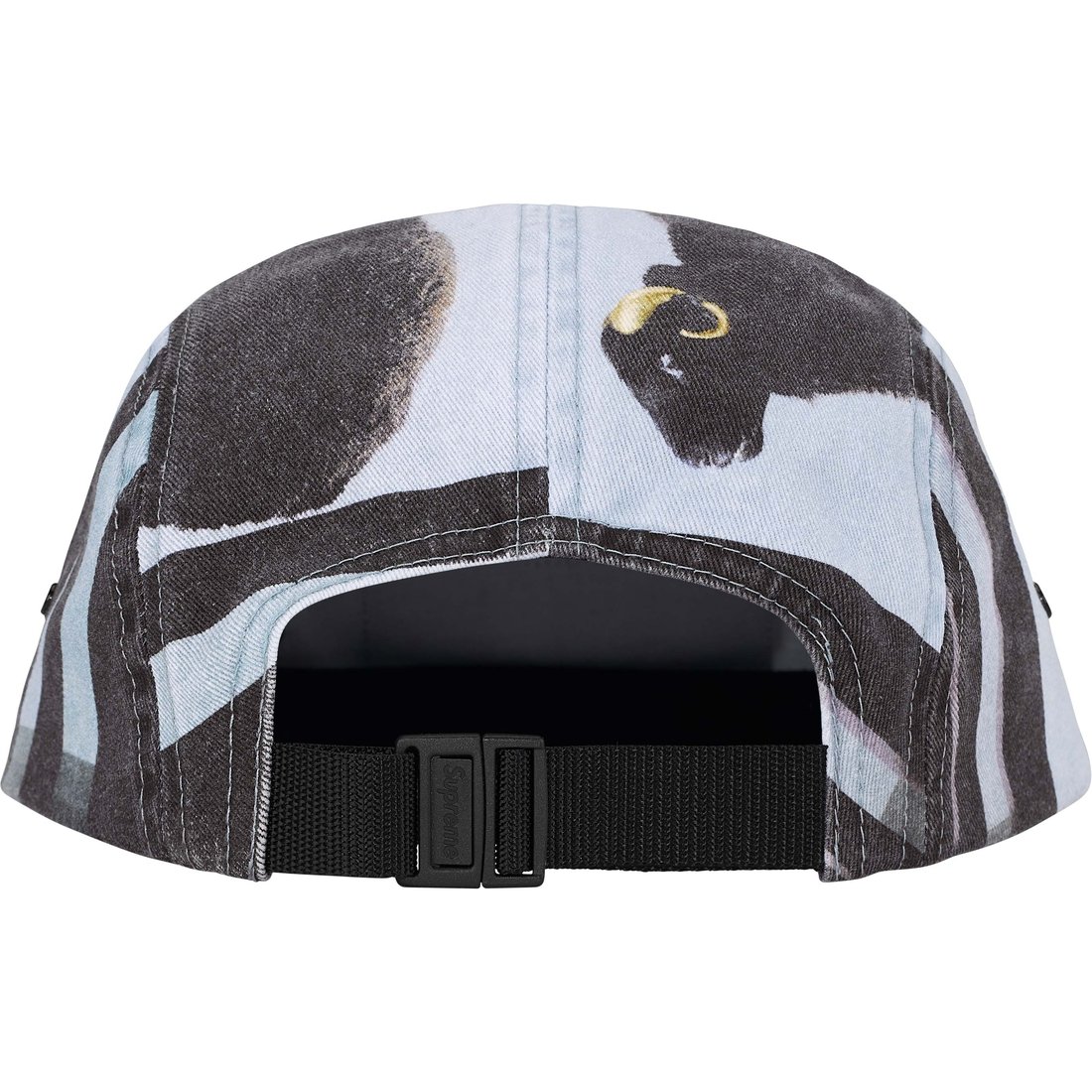 Details on Supreme Damien Hirst Camp Cap Black from spring summer
                                                    2025 (Price is $66)