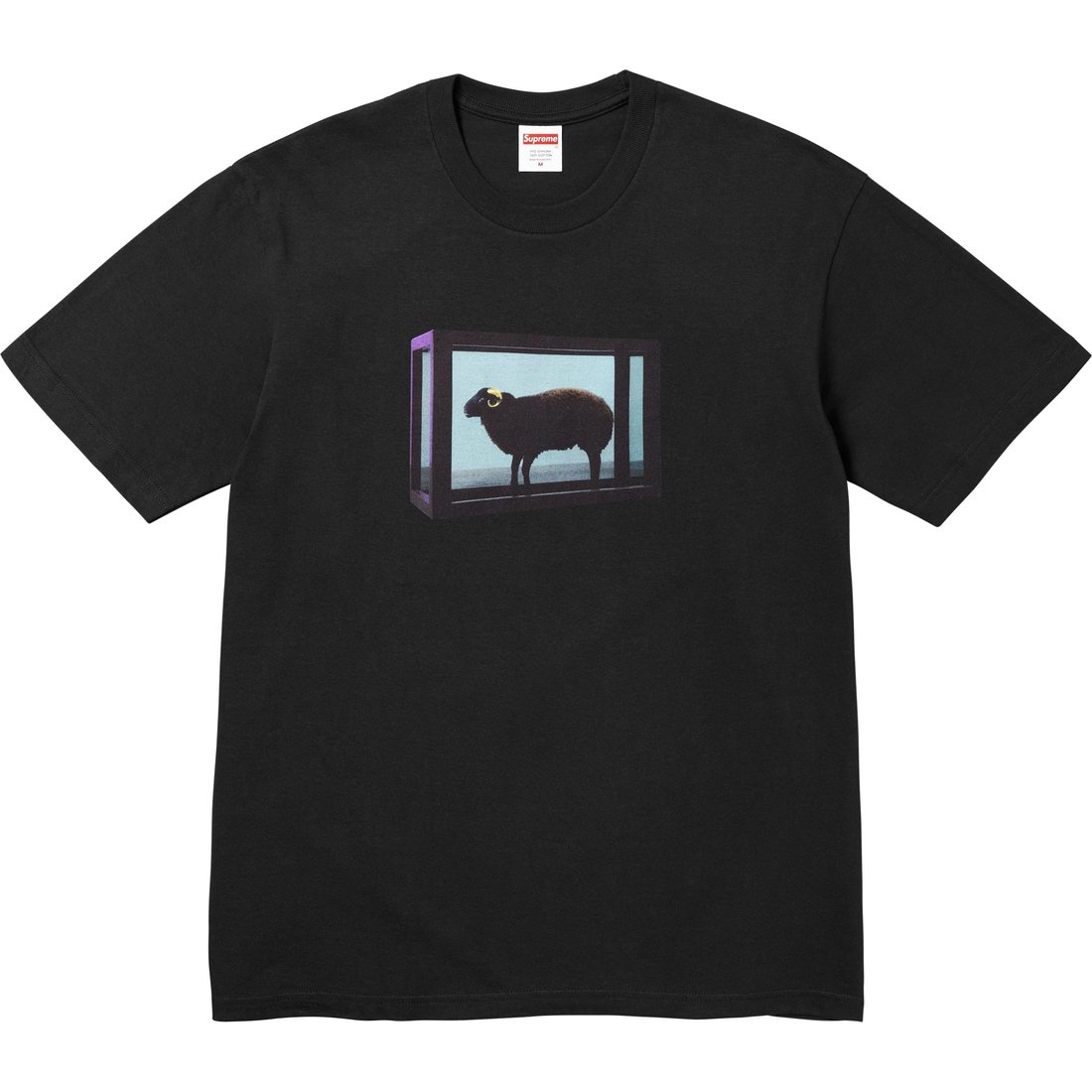 Details on Supreme Damien Hirst Tee Black from spring summer
                                                    2025 (Price is $48)