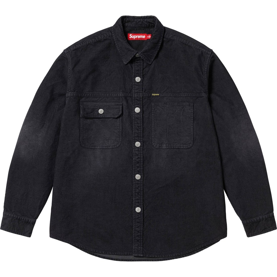 Details on Washed Corduroy Shirt Black from spring summer
                                                    2025 (Price is $148)