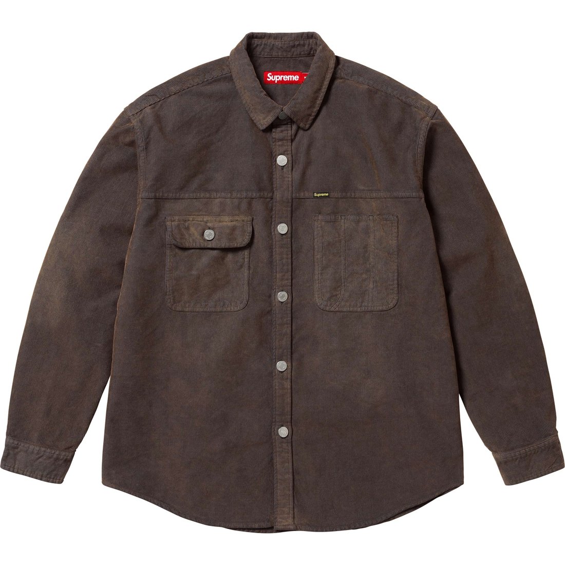 Details on Washed Corduroy Shirt Brown from spring summer
                                                    2025 (Price is $148)