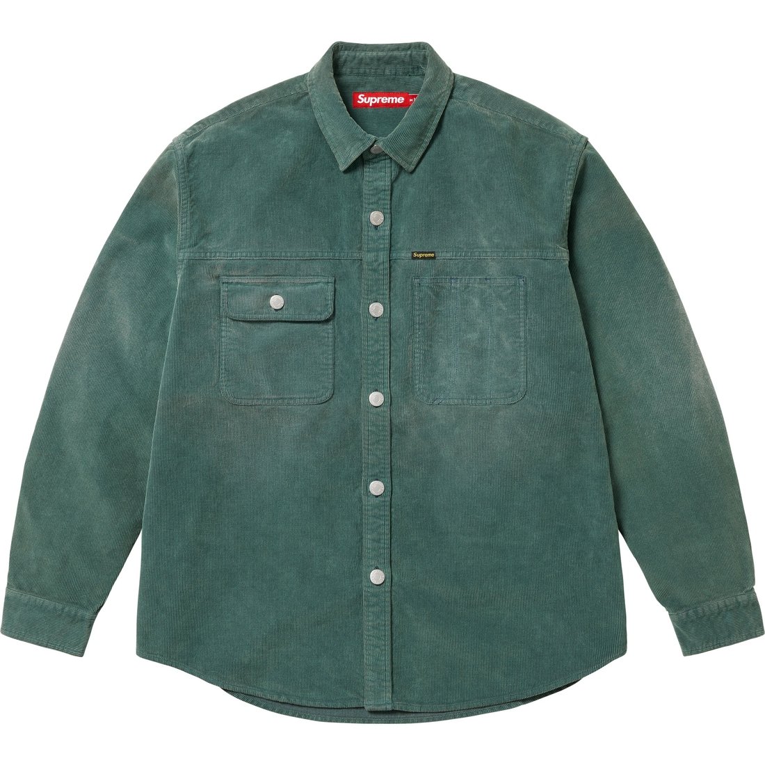 Details on Washed Corduroy Shirt Sage from spring summer
                                                    2025 (Price is $148)