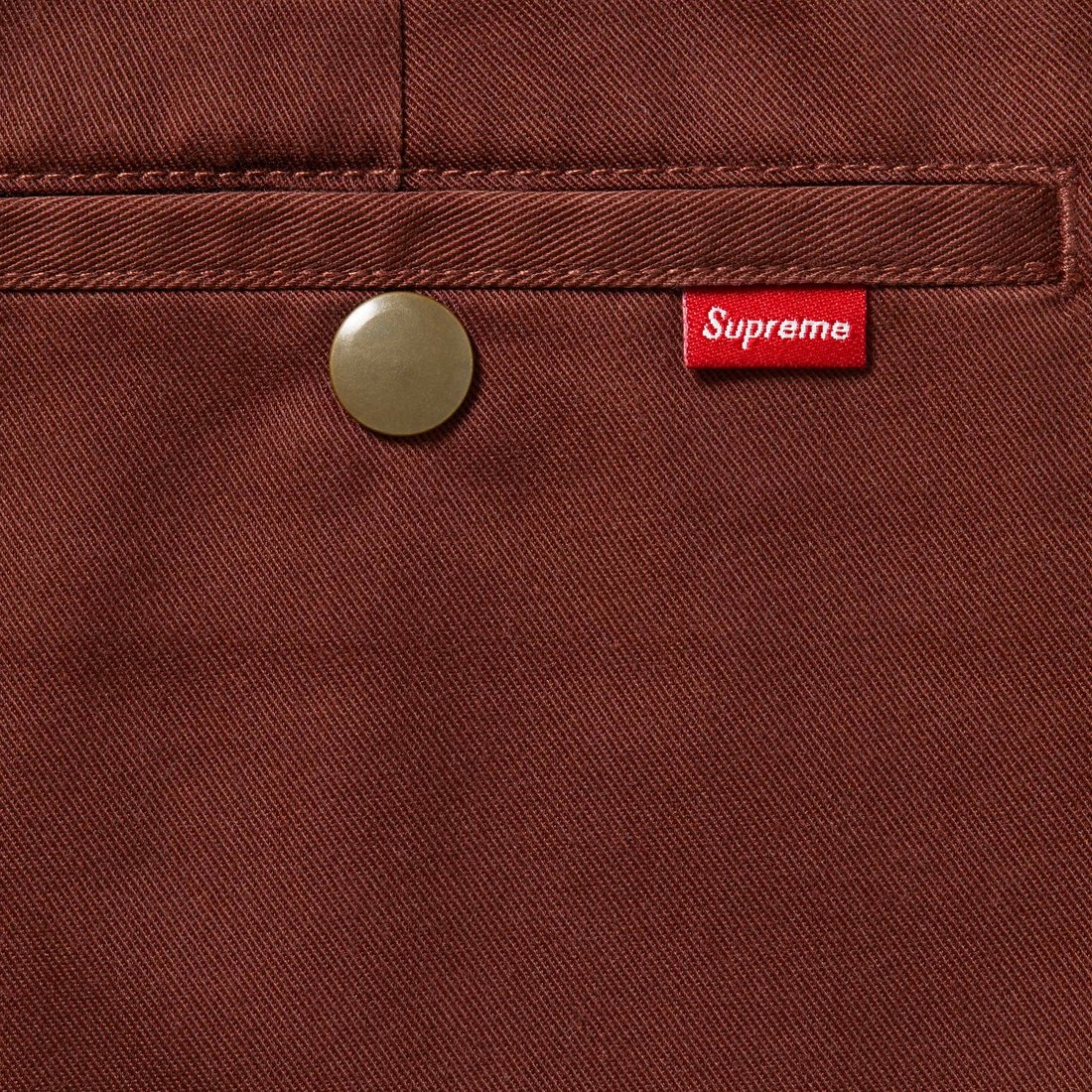 Details on Work Pant Mahogany from spring summer
                                                    2025 (Price is $128)