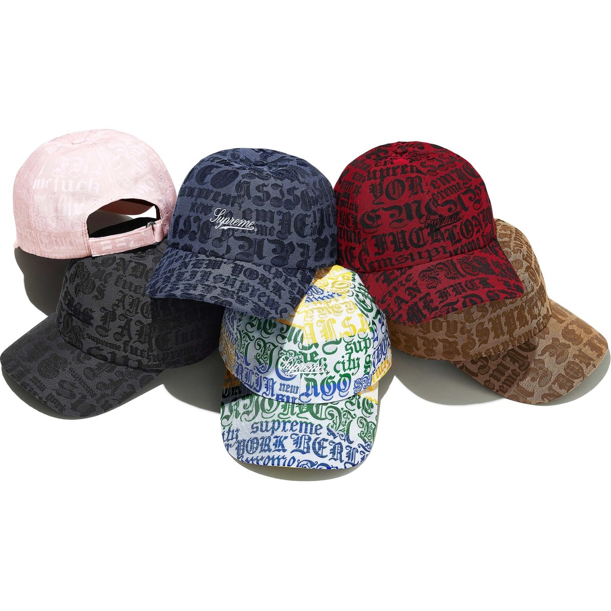 Supreme Cities Jacquard 6-Panel for spring summer 25 season