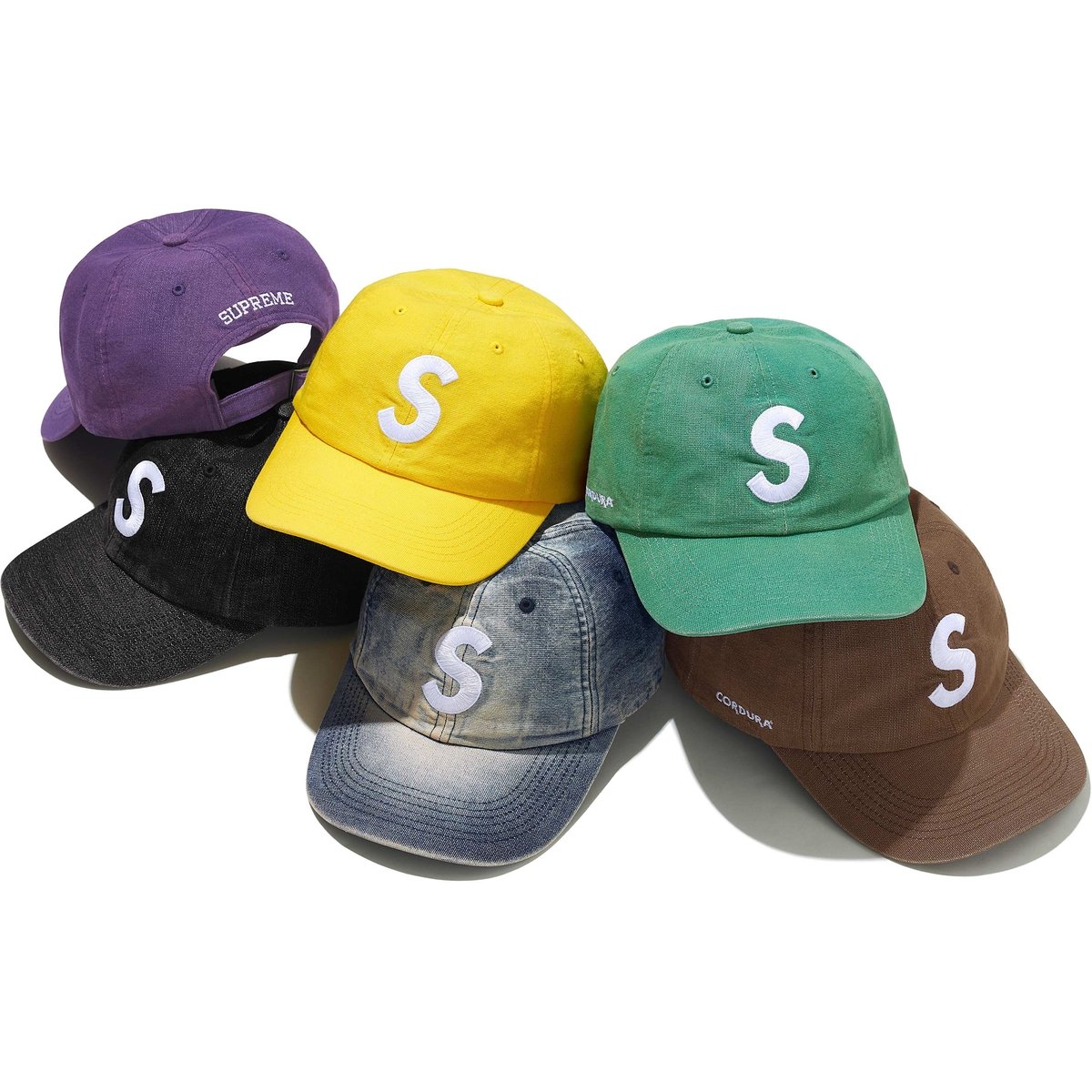 Supreme Cordura Denim S Logo 6-Panel for spring summer 25 season