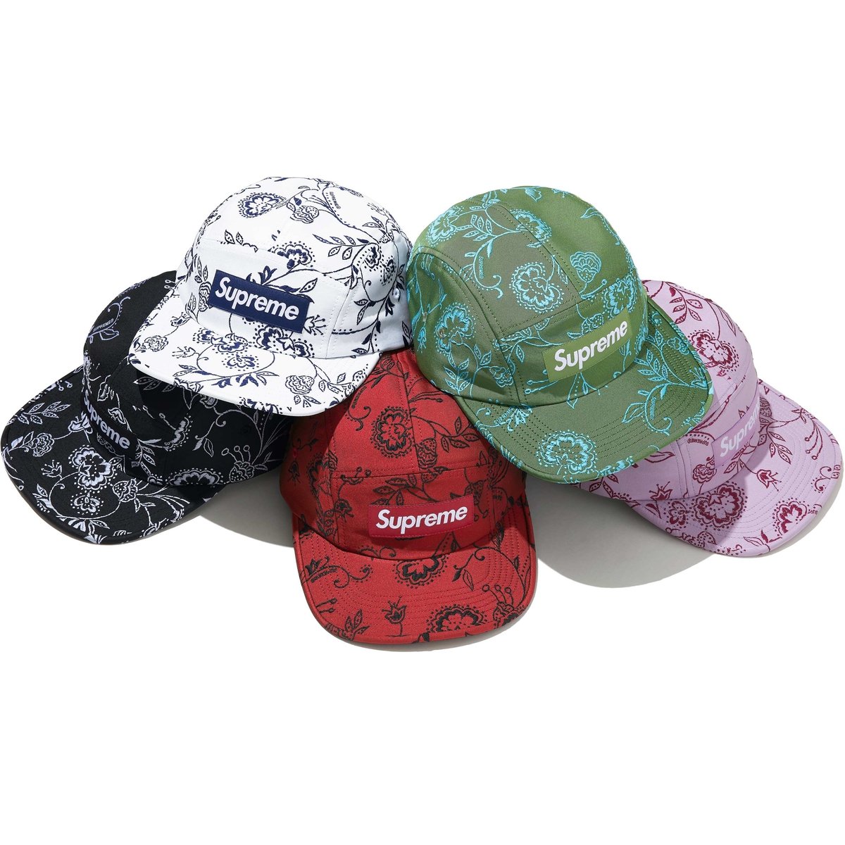 Supreme Floral Jacquard Camp Cap for spring summer 25 season