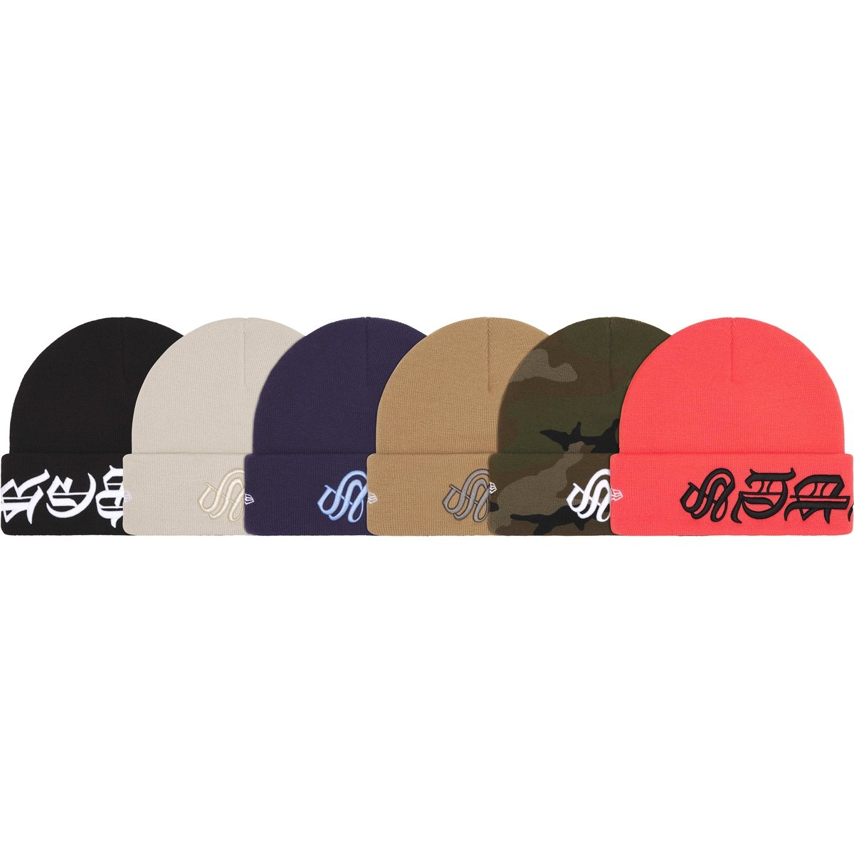 Details on New Era Blackletter Beanie from spring summer
                                            2025 (Price is $40)