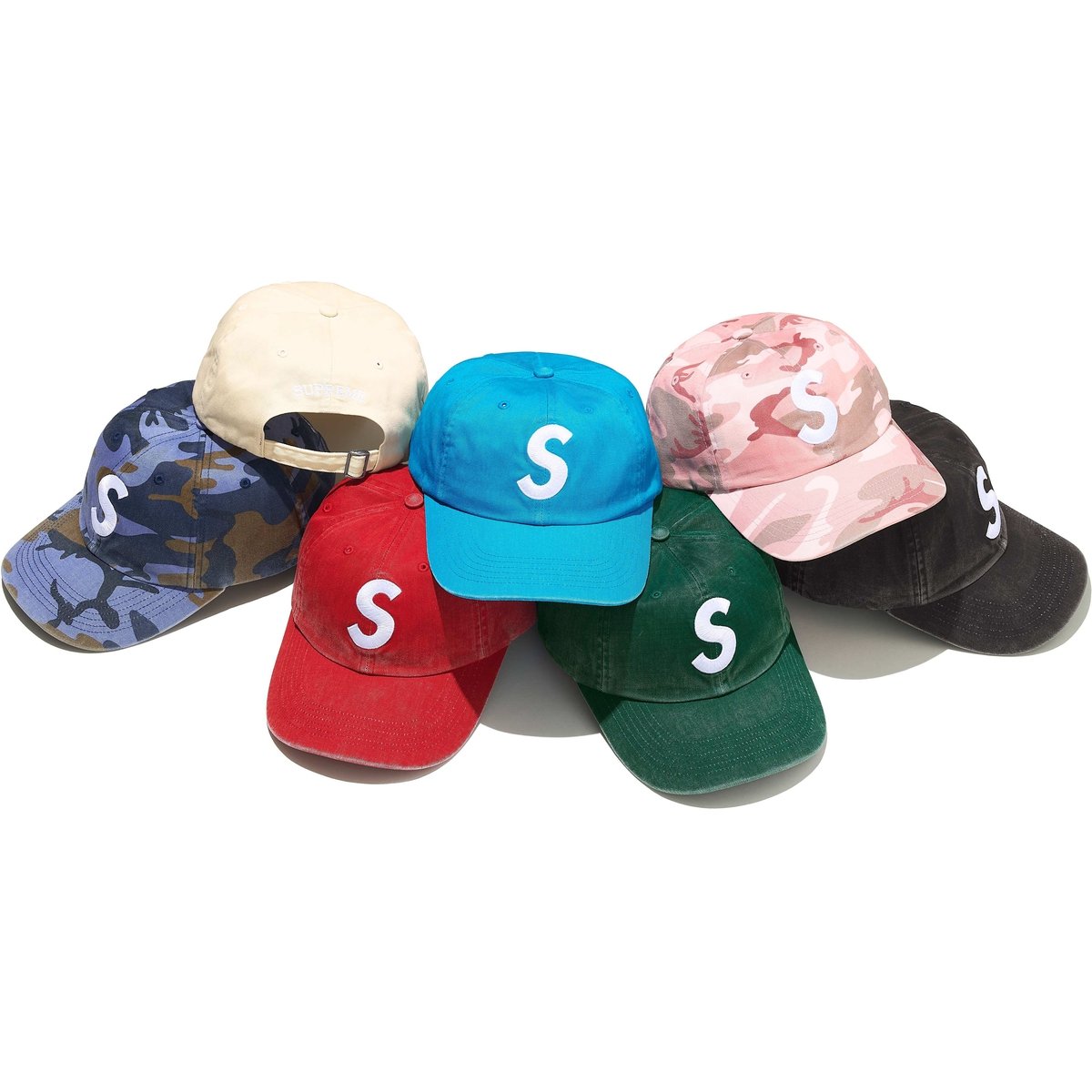 Supreme Pigment Coated S Logo 6-Panel for spring summer 25 season