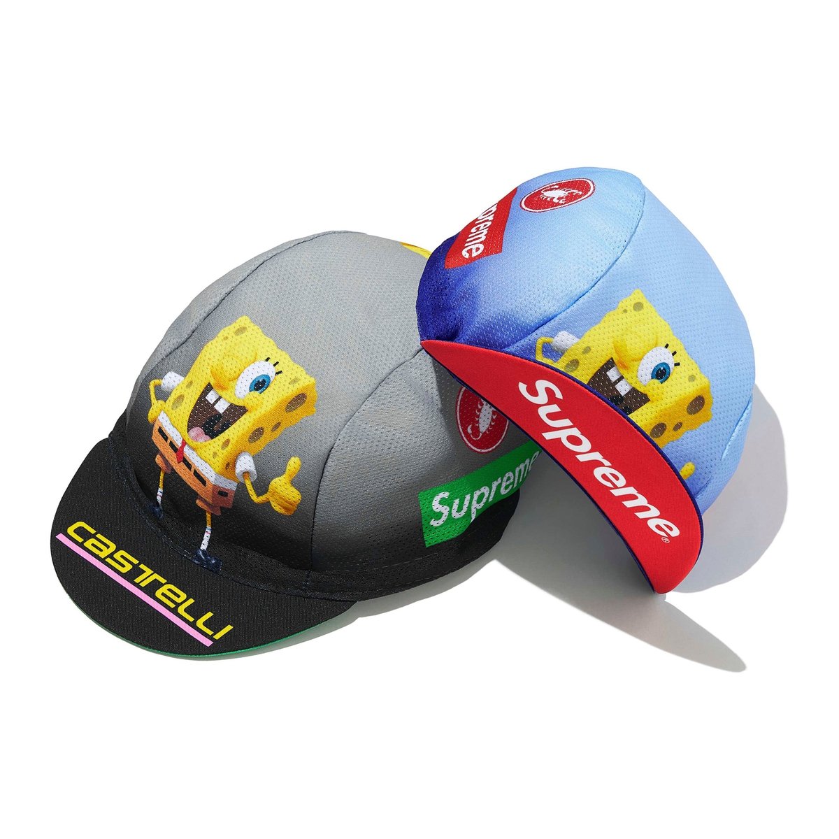 Supreme Supreme SpongeBob SquarePants Castelli Cycling Cap for spring summer 25 season