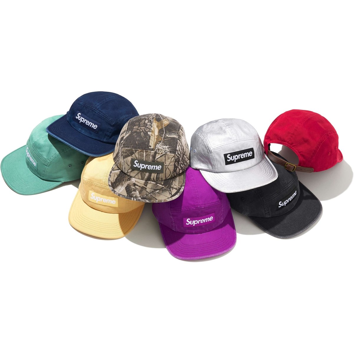 Supreme Washed Chino Twill Camp Cap for spring summer 25 season