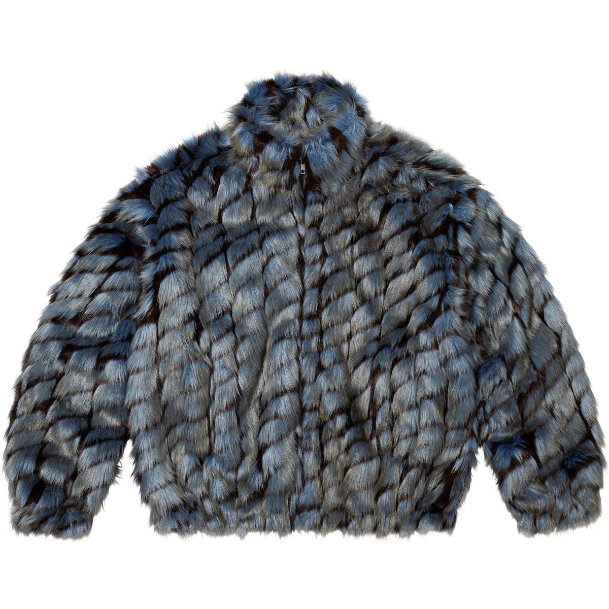 Details on 2-Tone WINDSTOPPER Faux Fur Jacket Blue from spring summer
                                                    2025 (Price is $398)