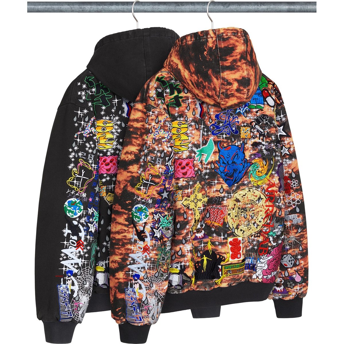 Supreme AOI Embroidered Hooded Work Jacket for spring summer 25 season