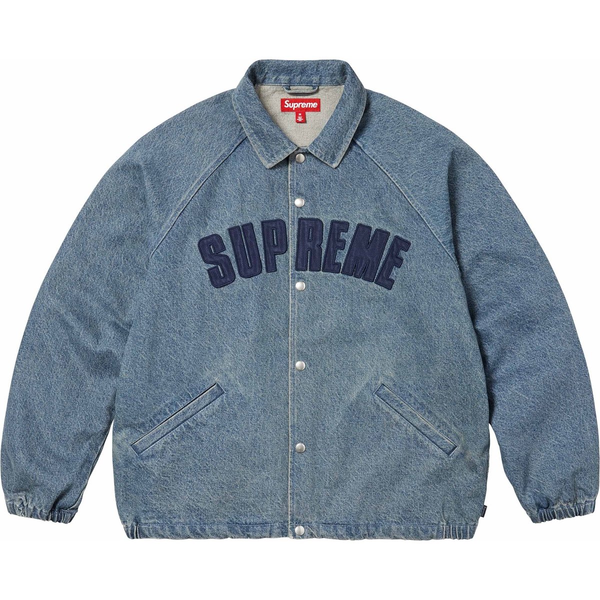 Details on Arc Denim Coaches Jacket Blue from spring summer
                                                    2025