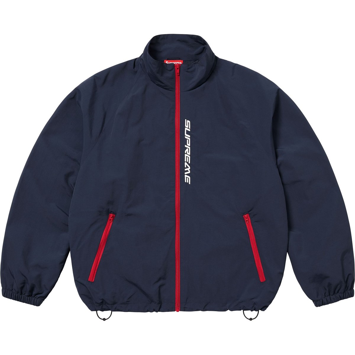 Details on Contrast Zip Track Jacket Navy from spring summer
                                                    2025 (Price is $158)