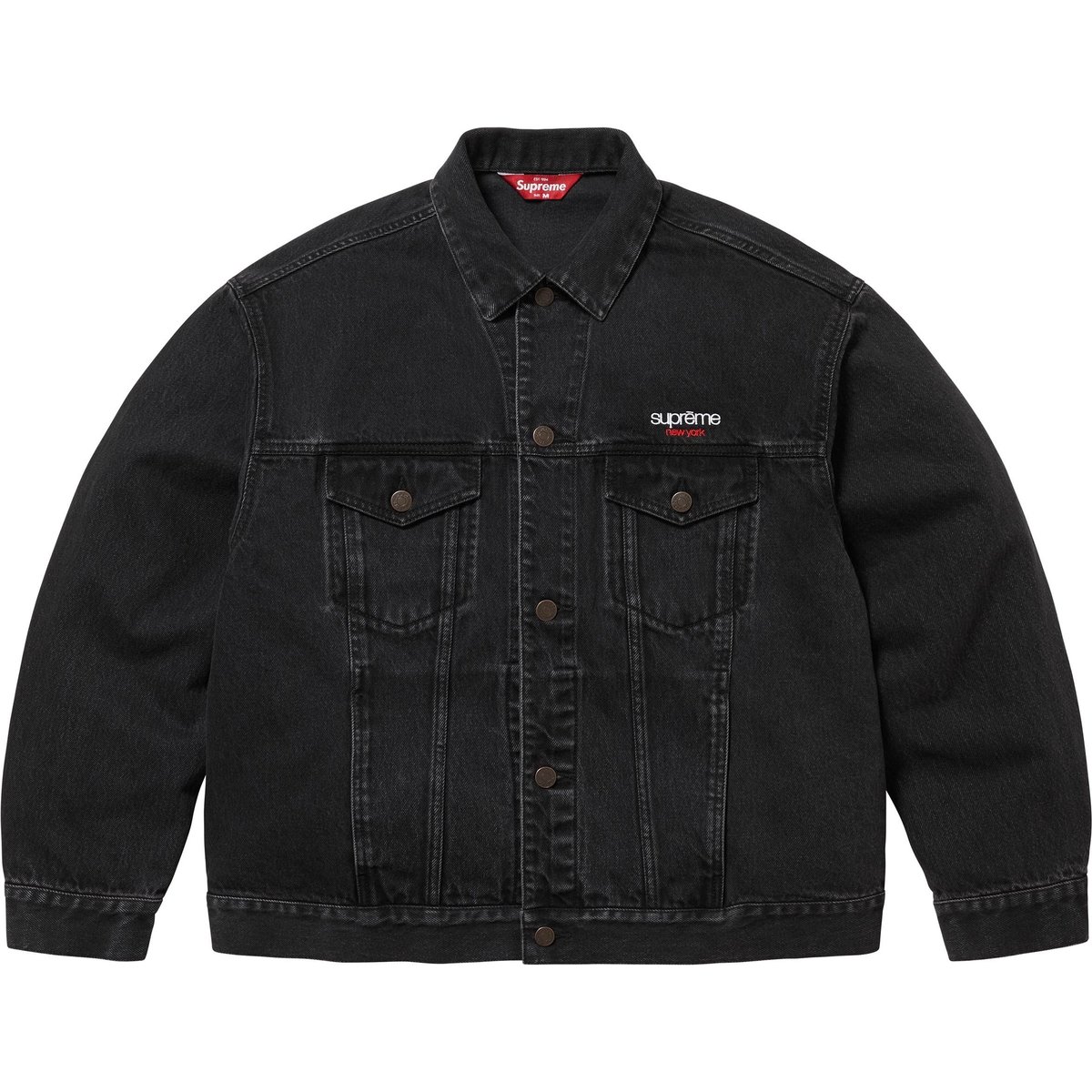 Details on Denim Trucker Jacket Black from spring summer
                                                    2025