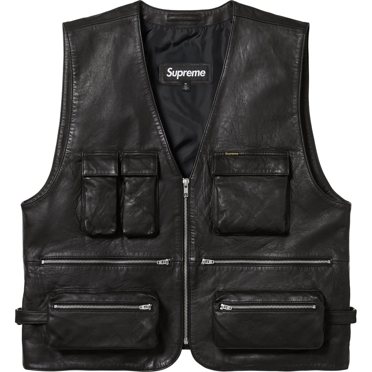 Details on Leather Cargo Vest Black from spring summer
                                                    2025