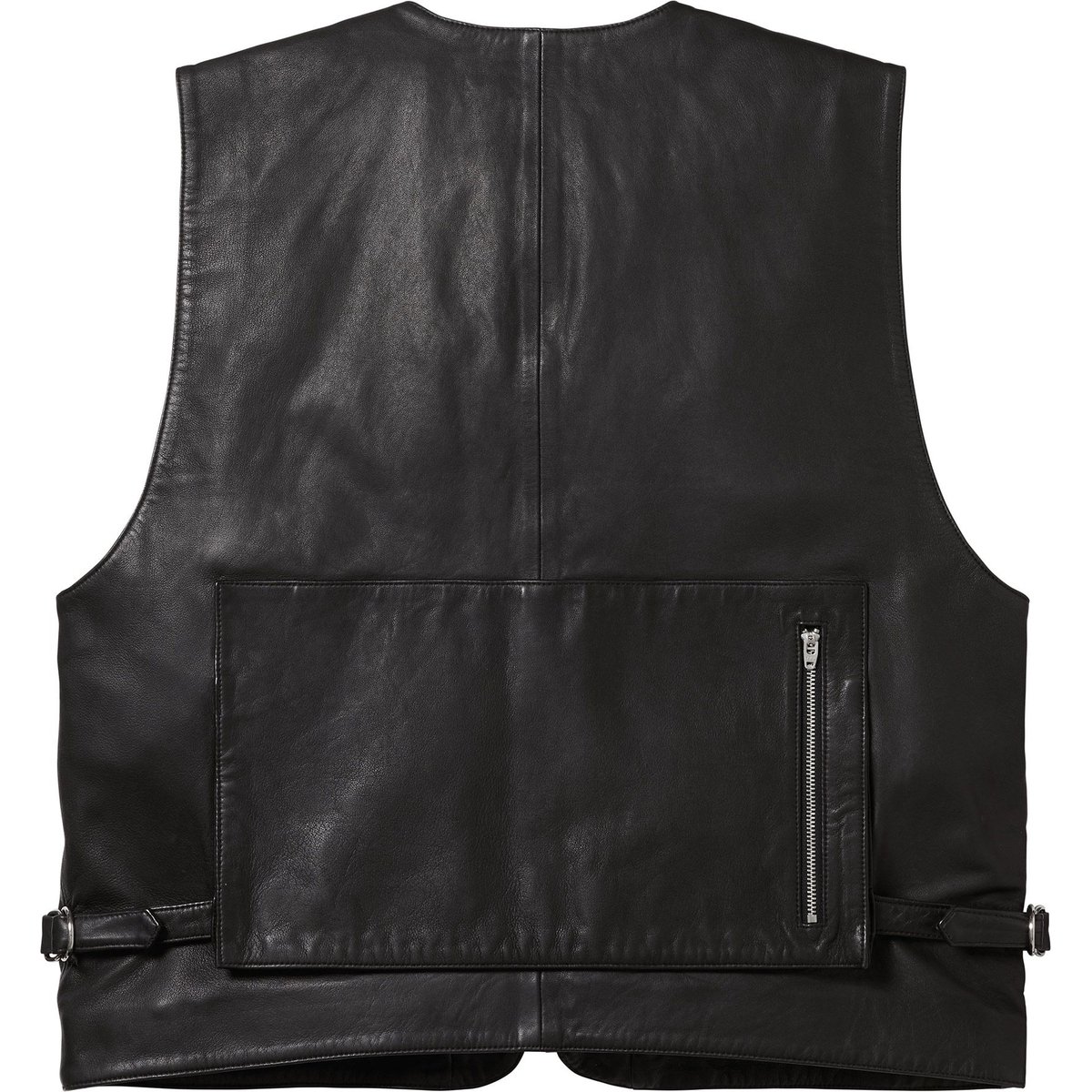 Details on Leather Cargo Vest Black from spring summer
                                                    2025