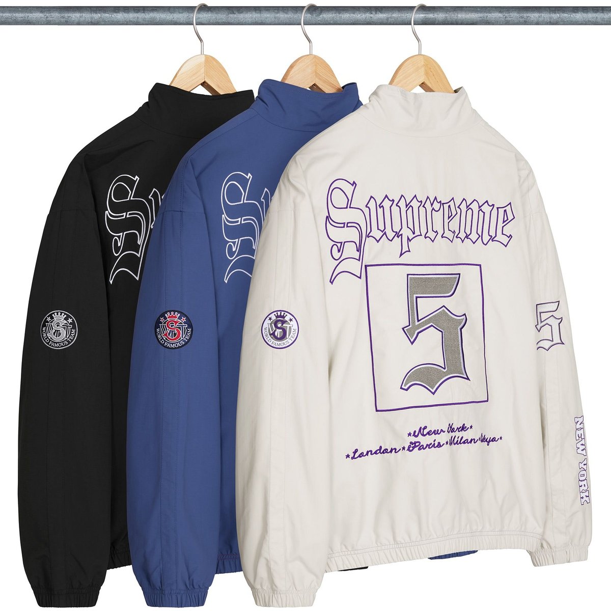 Supreme Old English Track Jacket for spring summer 25 season