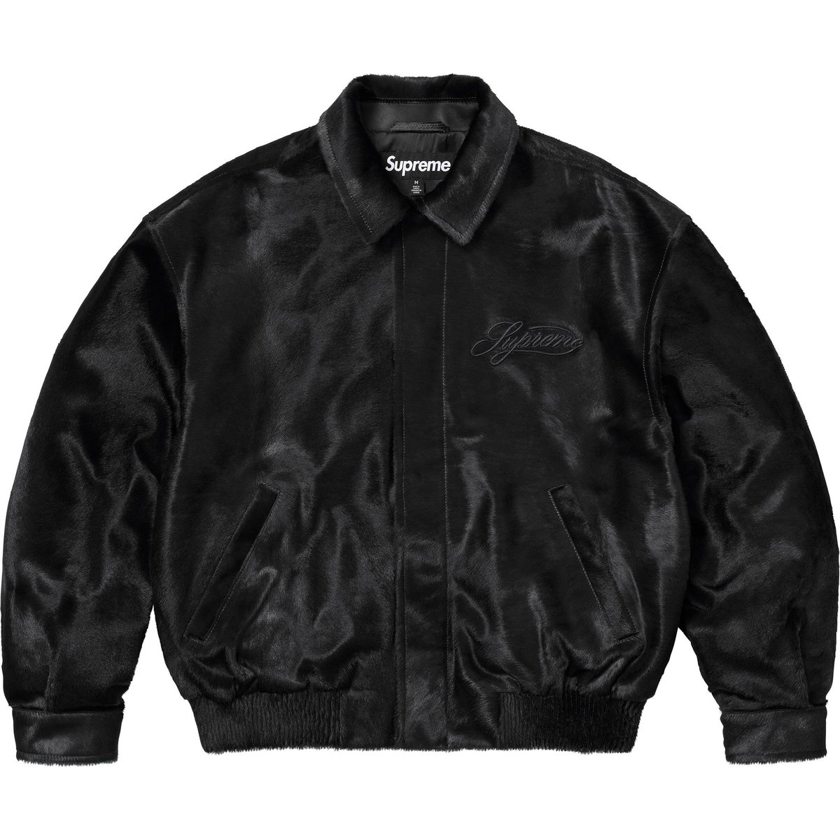 Details on Ponyhair Varsity Jacket Black from spring summer
                                                    2025 (Price is $1198)