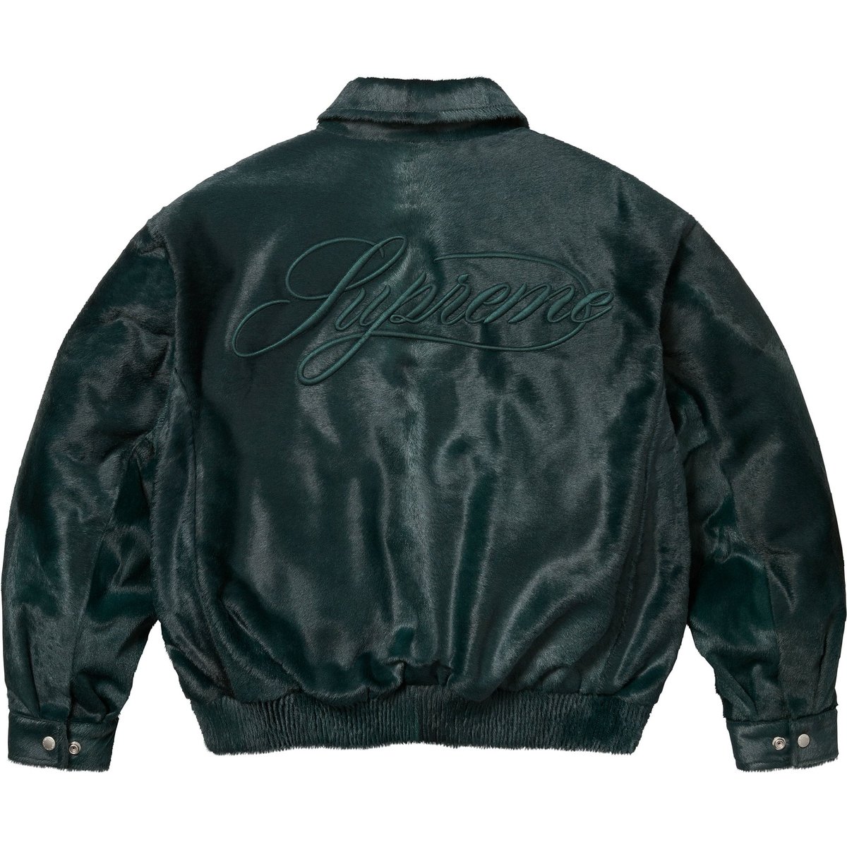 Details on Ponyhair Varsity Jacket Green from spring summer
                                                    2025 (Price is $1198)