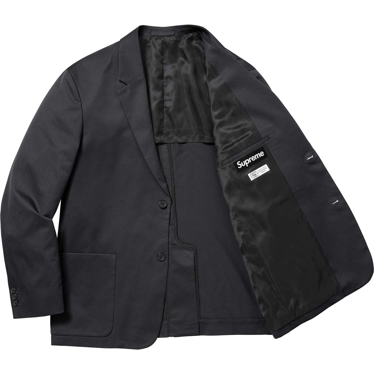 Details on Sea Island Cotton Suit Black from spring summer
                                                    2025