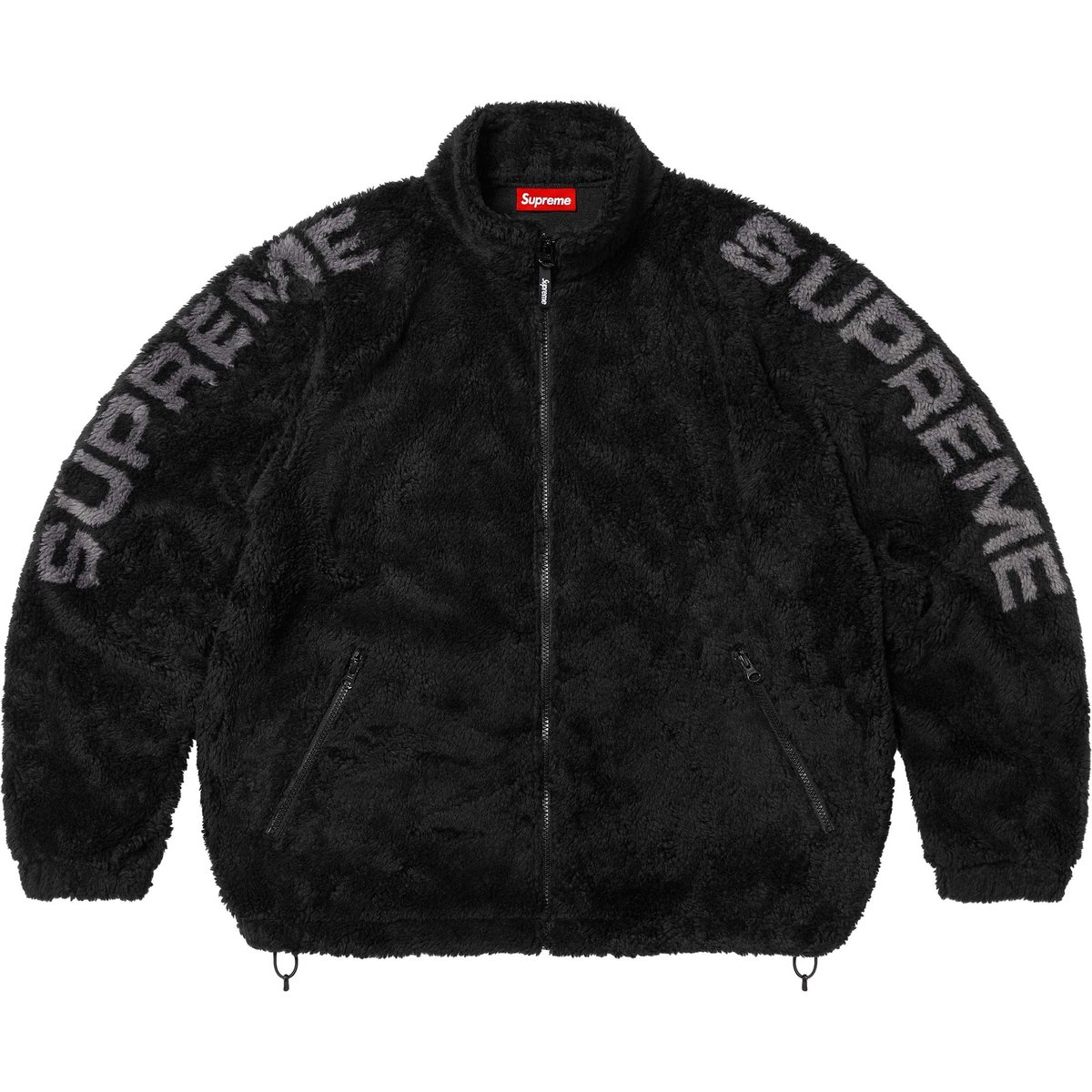 Details on Shoulder Logo Fleece Jacket Black from spring summer
                                                    2025