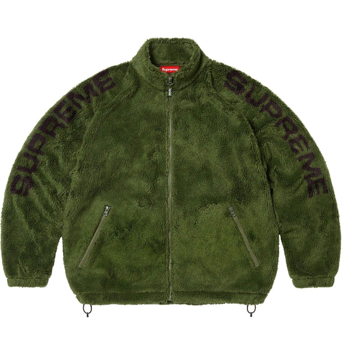 Details on Shoulder Logo Fleece Jacket Green from spring summer
                                                    2025