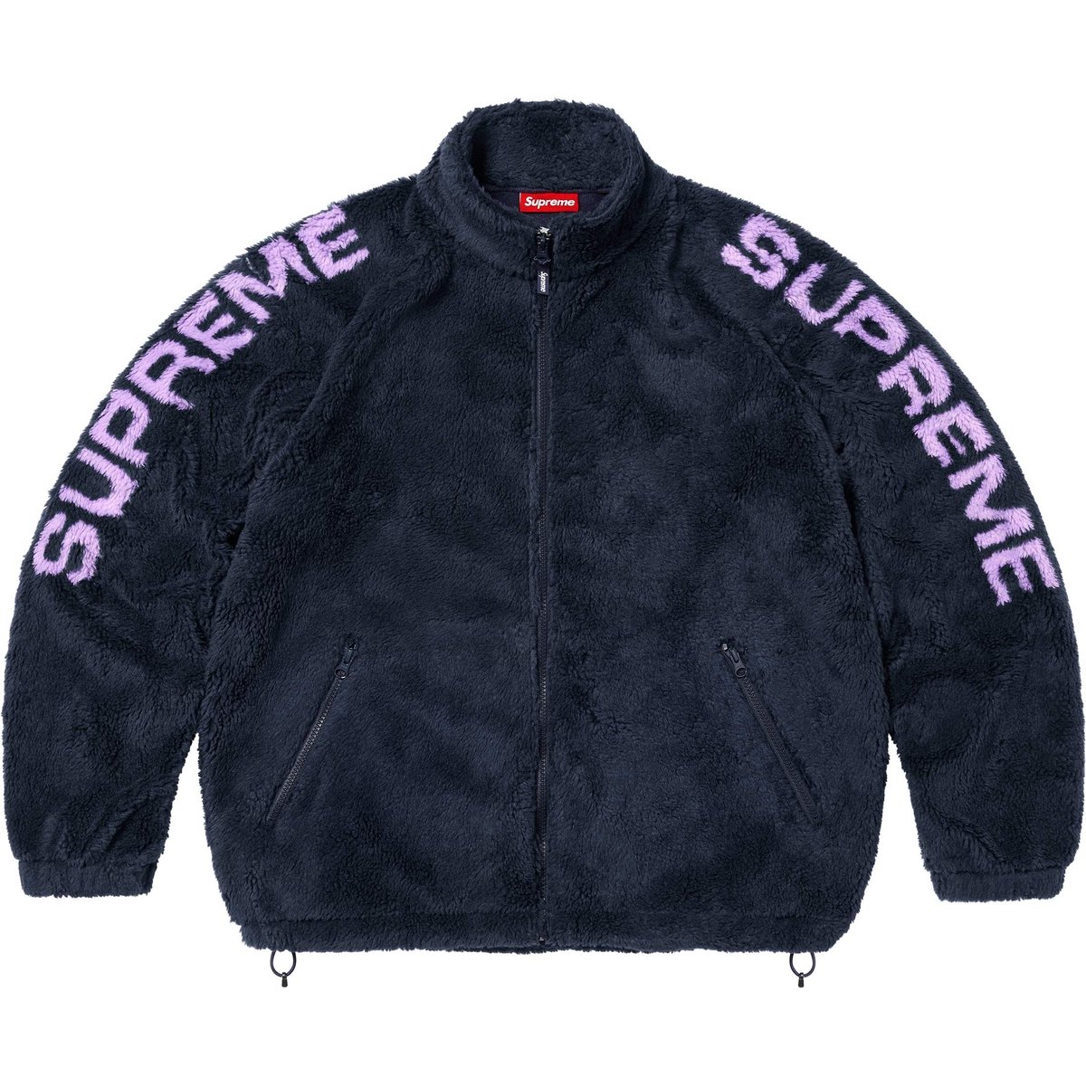 Details on Shoulder Logo Fleece Jacket Navy from spring summer
                                                    2025