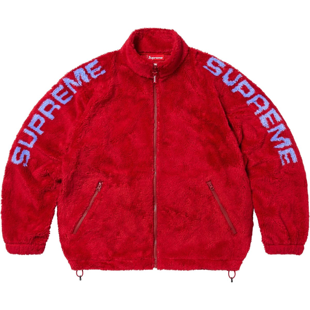 Details on Shoulder Logo Fleece Jacket Red from spring summer
                                                    2025