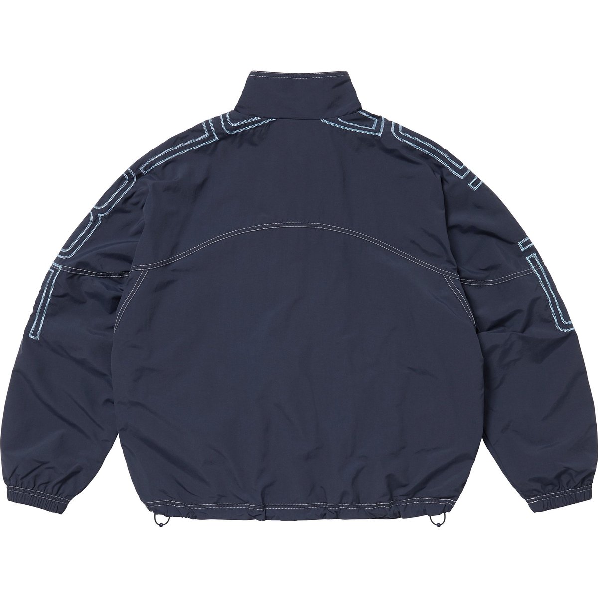 Details on Spellout Embroidered Track Jacket Navy from spring summer
                                                    2025