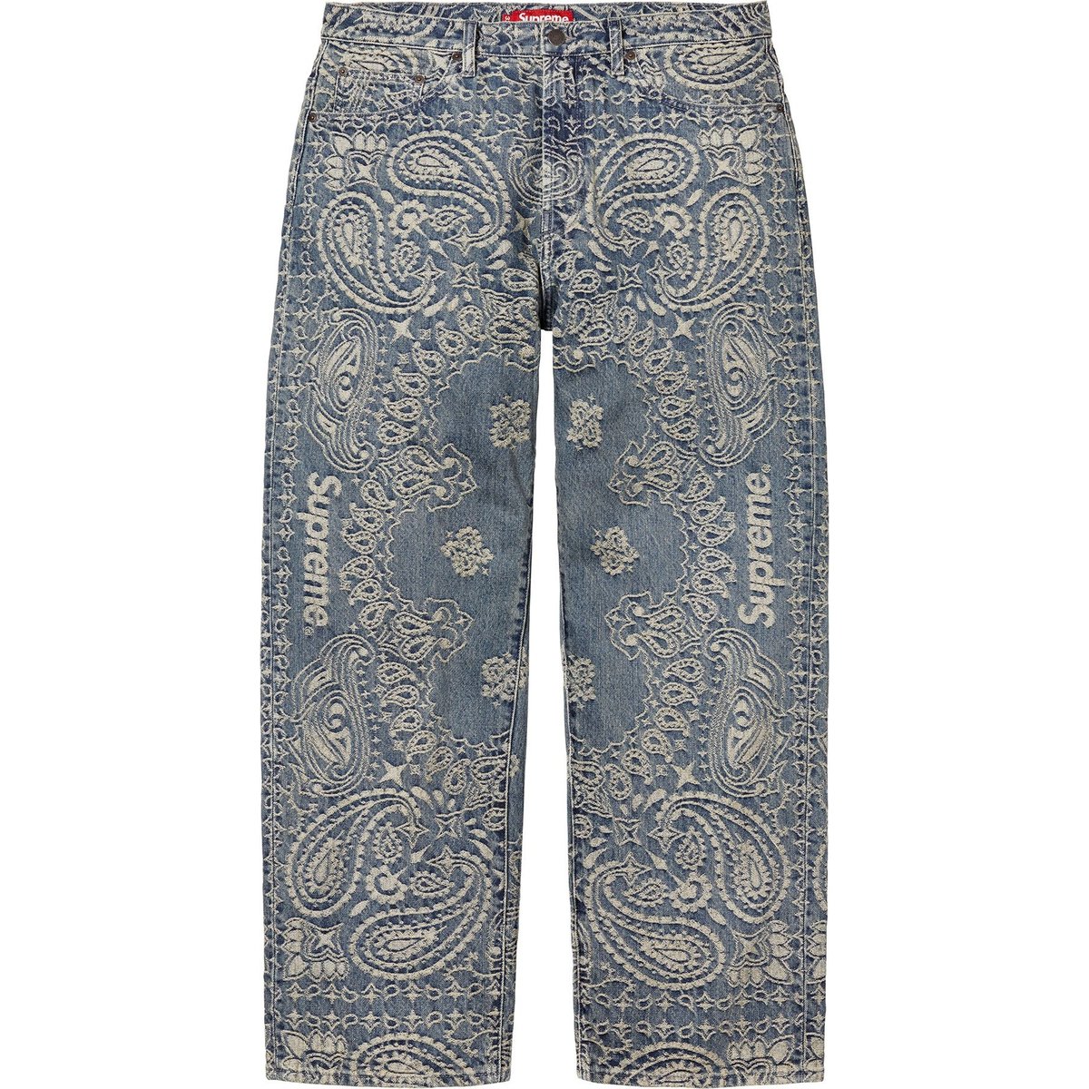 Details on Bandana Jacquard Baggy Jean Blue from spring summer
                                                    2025