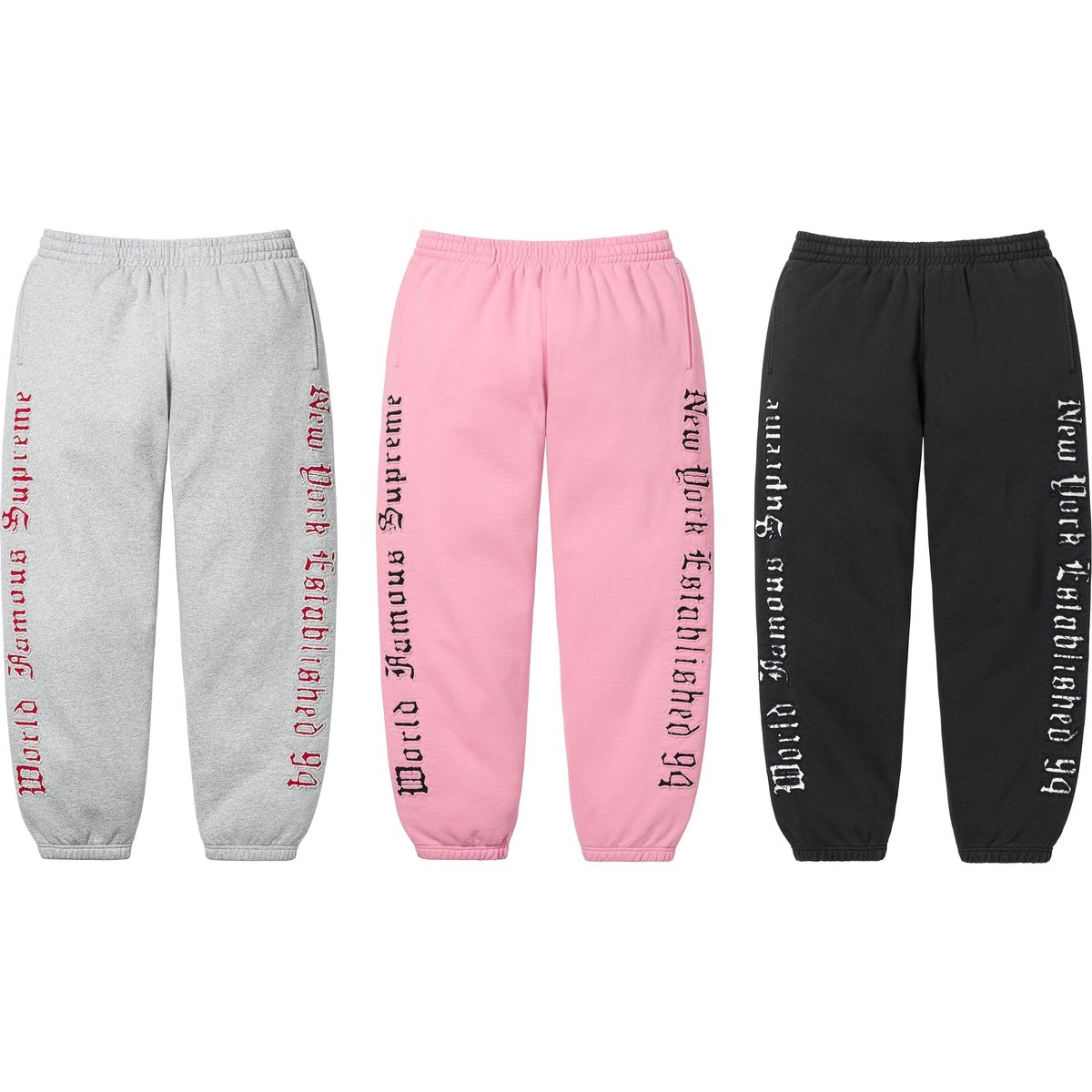 Supreme Contrast Cutout Sweatpant for spring summer 25 season