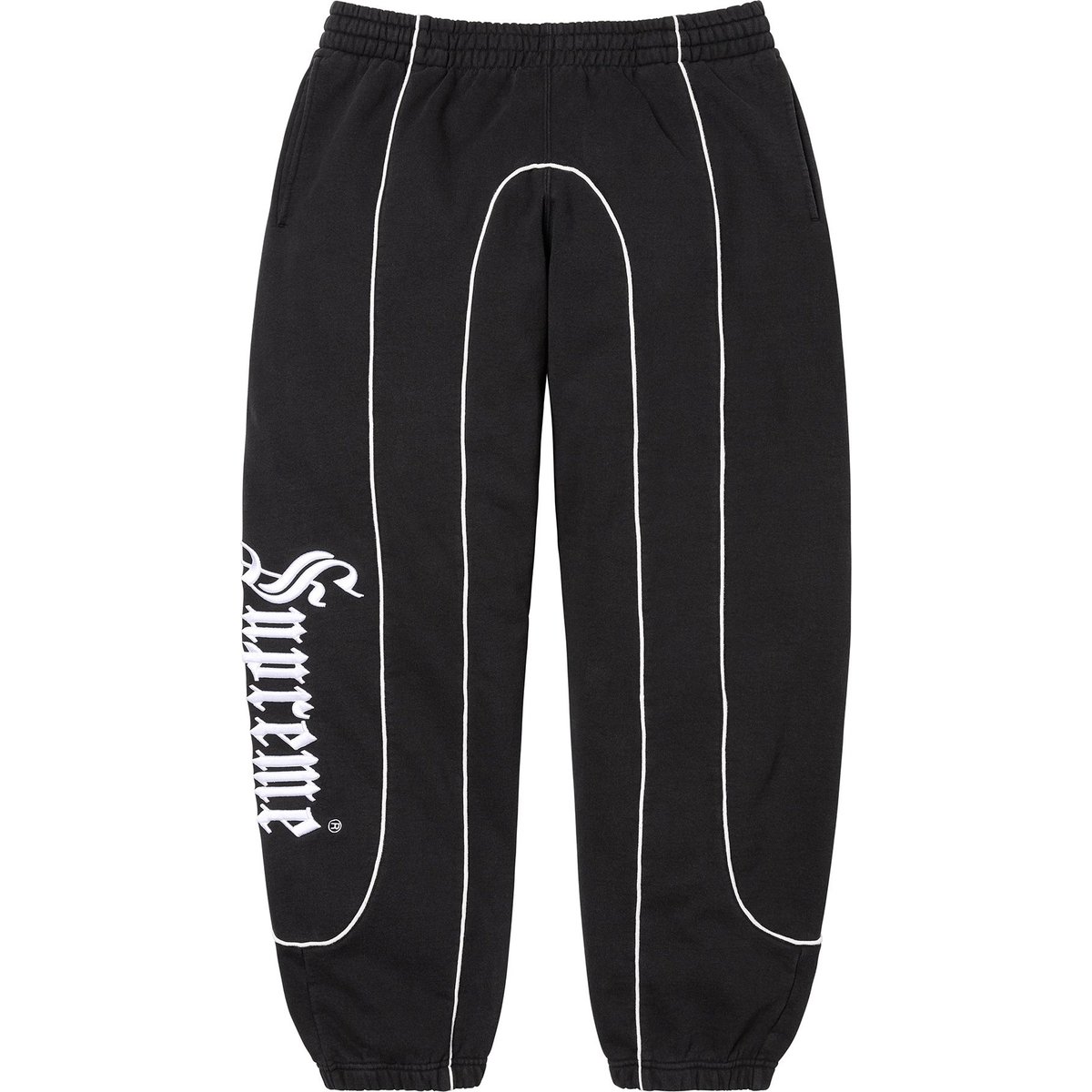 Details on Curve Piping Sweatpant Black from spring summer
                                                    2025