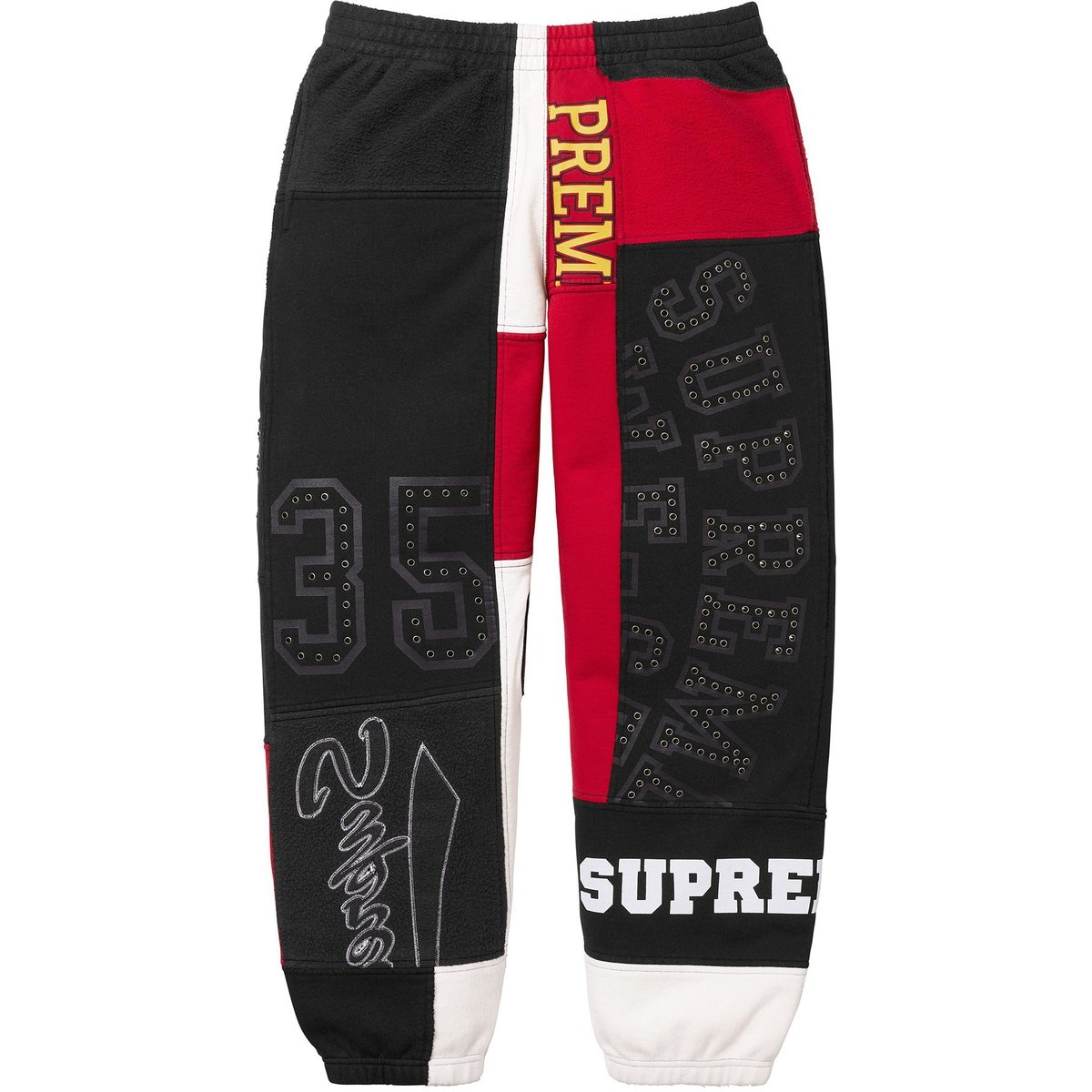 Details on Patchwork Sweatpant Black from spring summer
                                                    2025