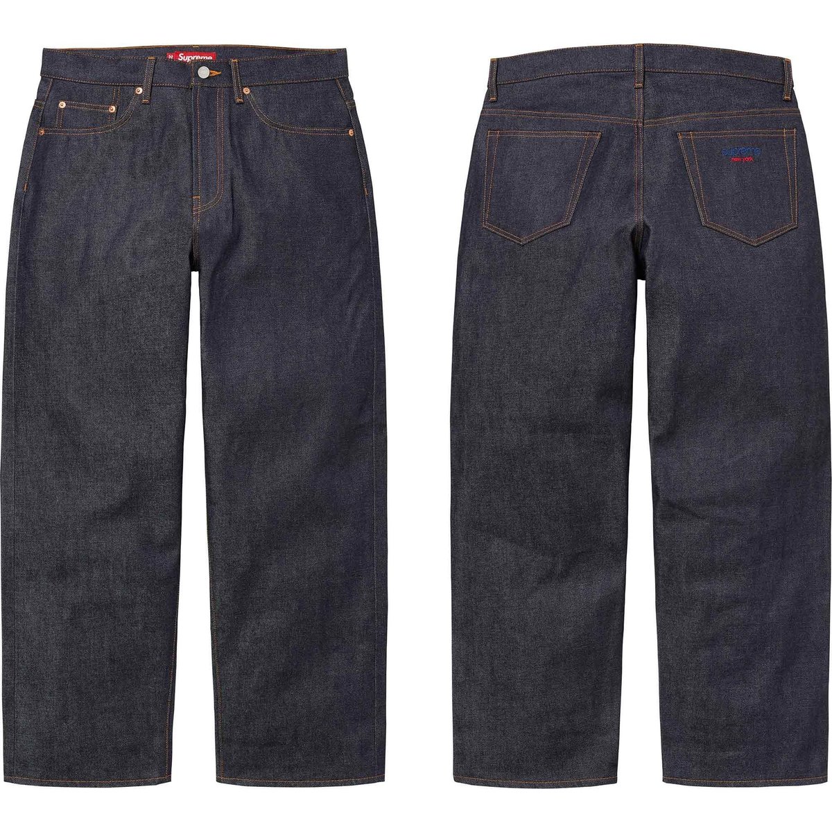 Supreme Rigid Baggy Selvedge Jean releasing on Week 1 for spring summer 2025