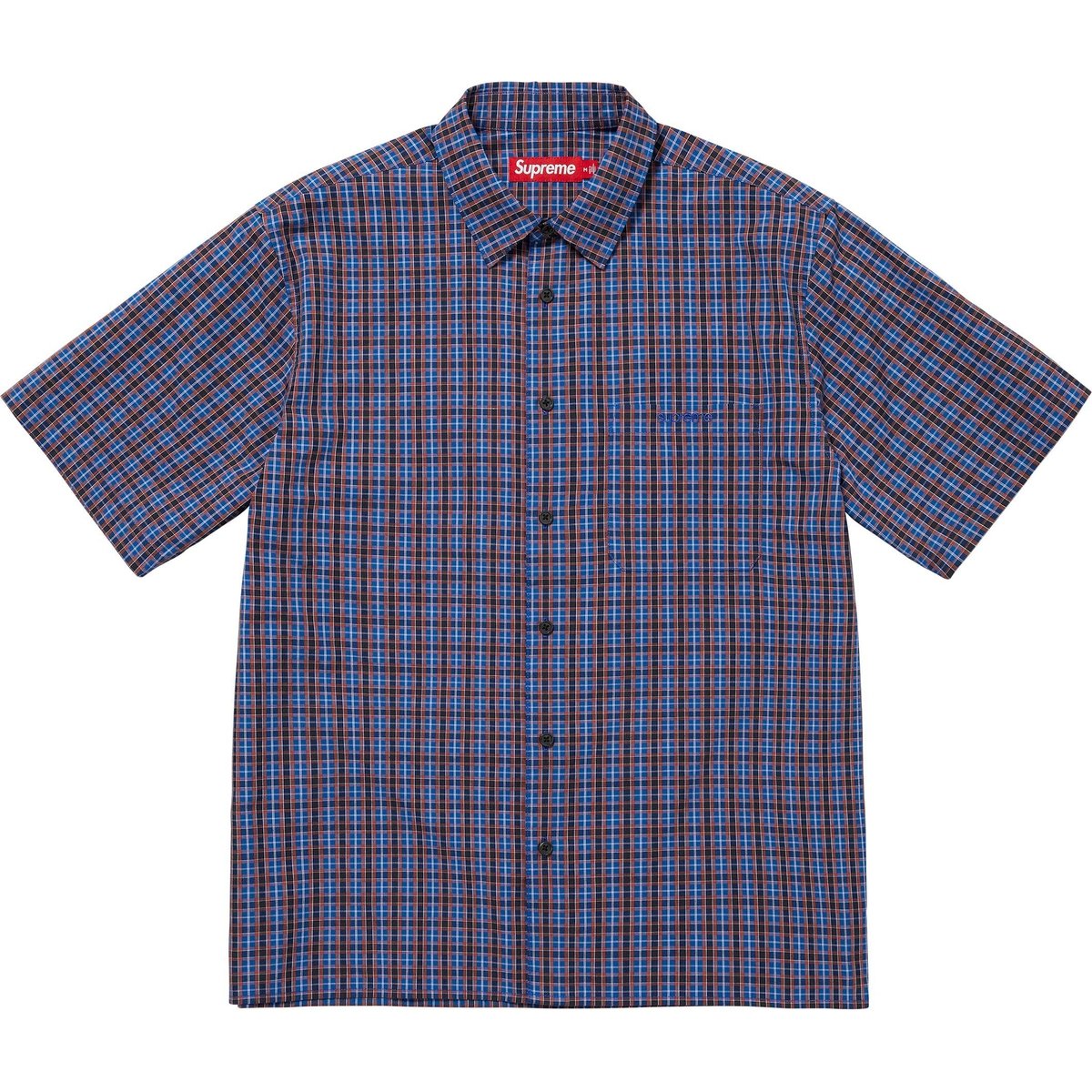 Details on Mini Plaid S S Shirt Blue from spring summer
                                                    2025