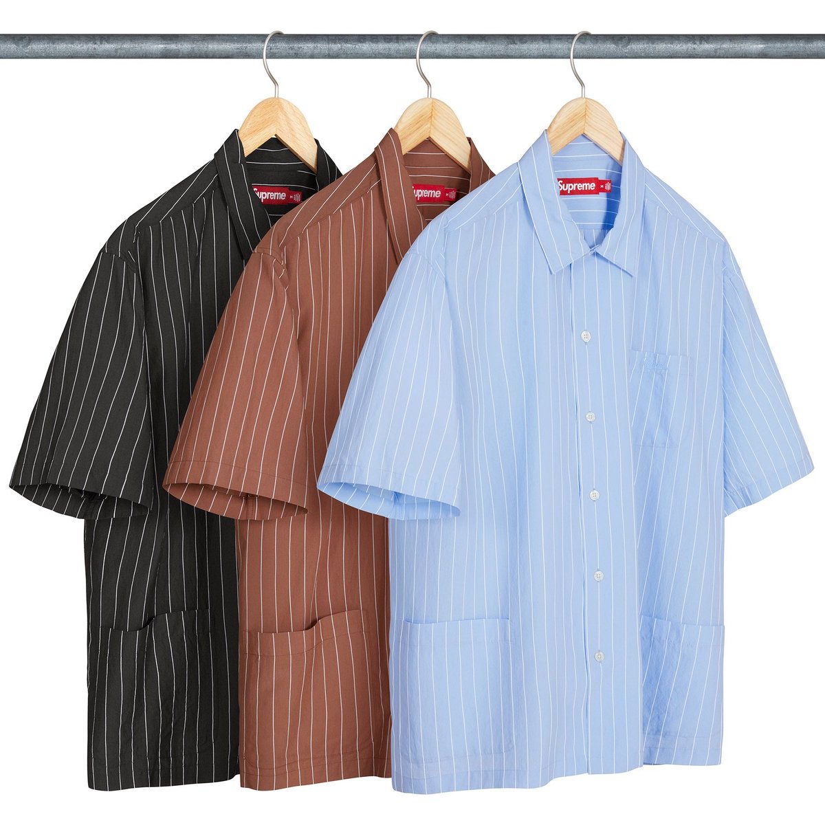 Supreme Stripe S S Pajama Shirt for spring summer 25 season