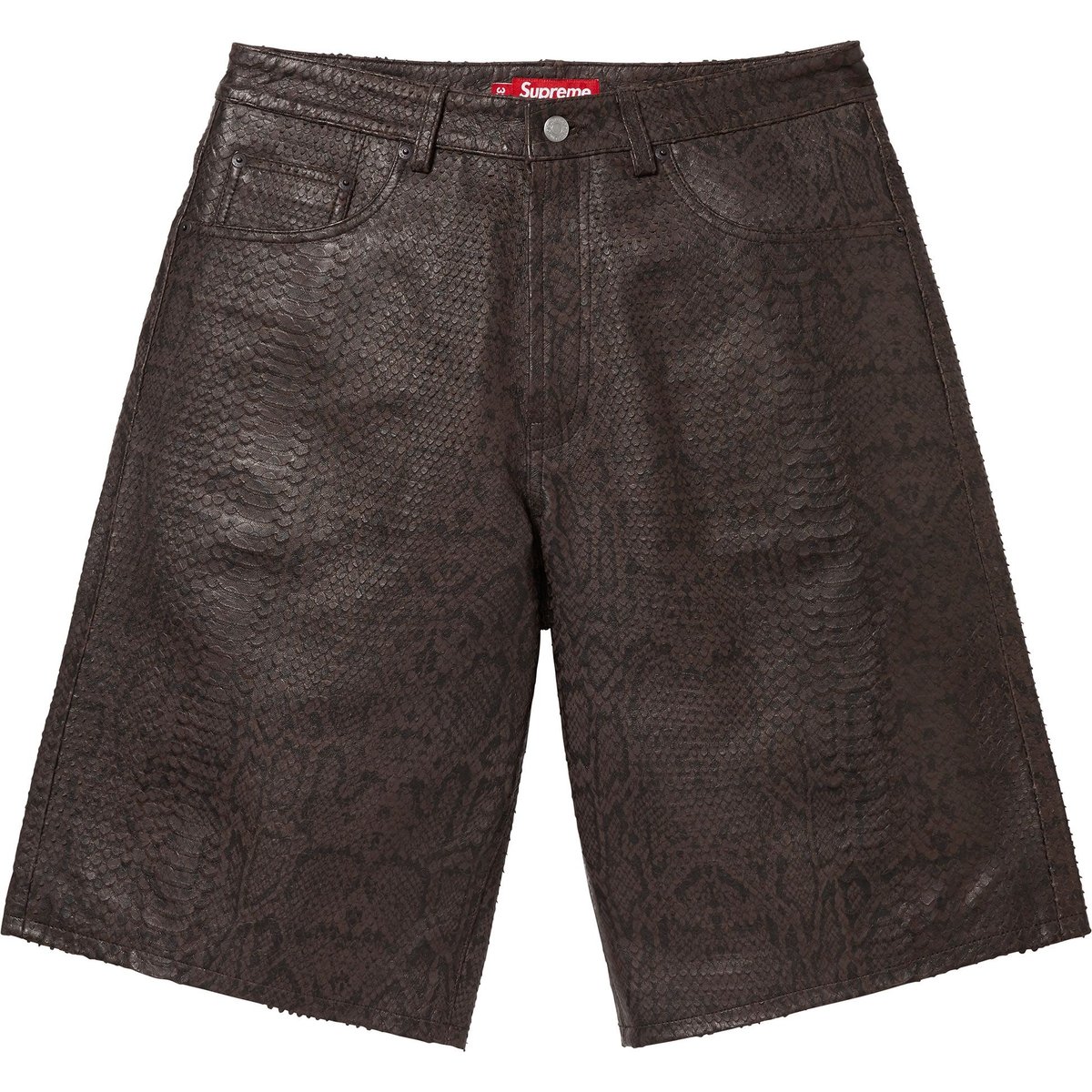 Details on Baggy Leather Short Snakeskin from spring summer
                                                    2025