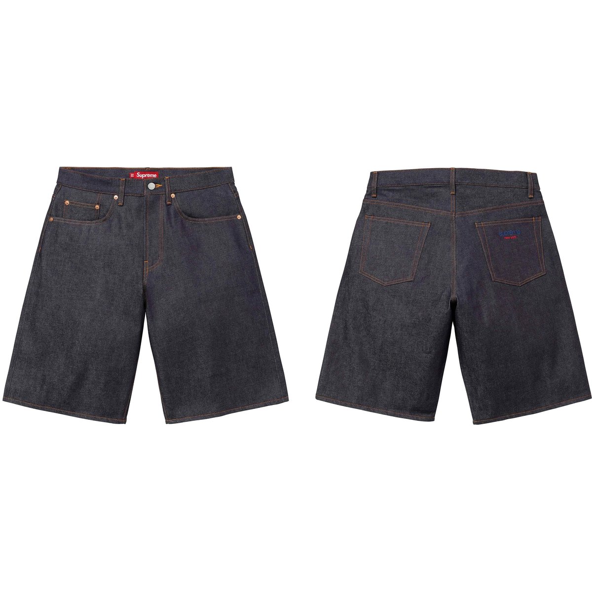 Supreme Rigid Baggy Selvedge Denim Short for spring summer 25 season