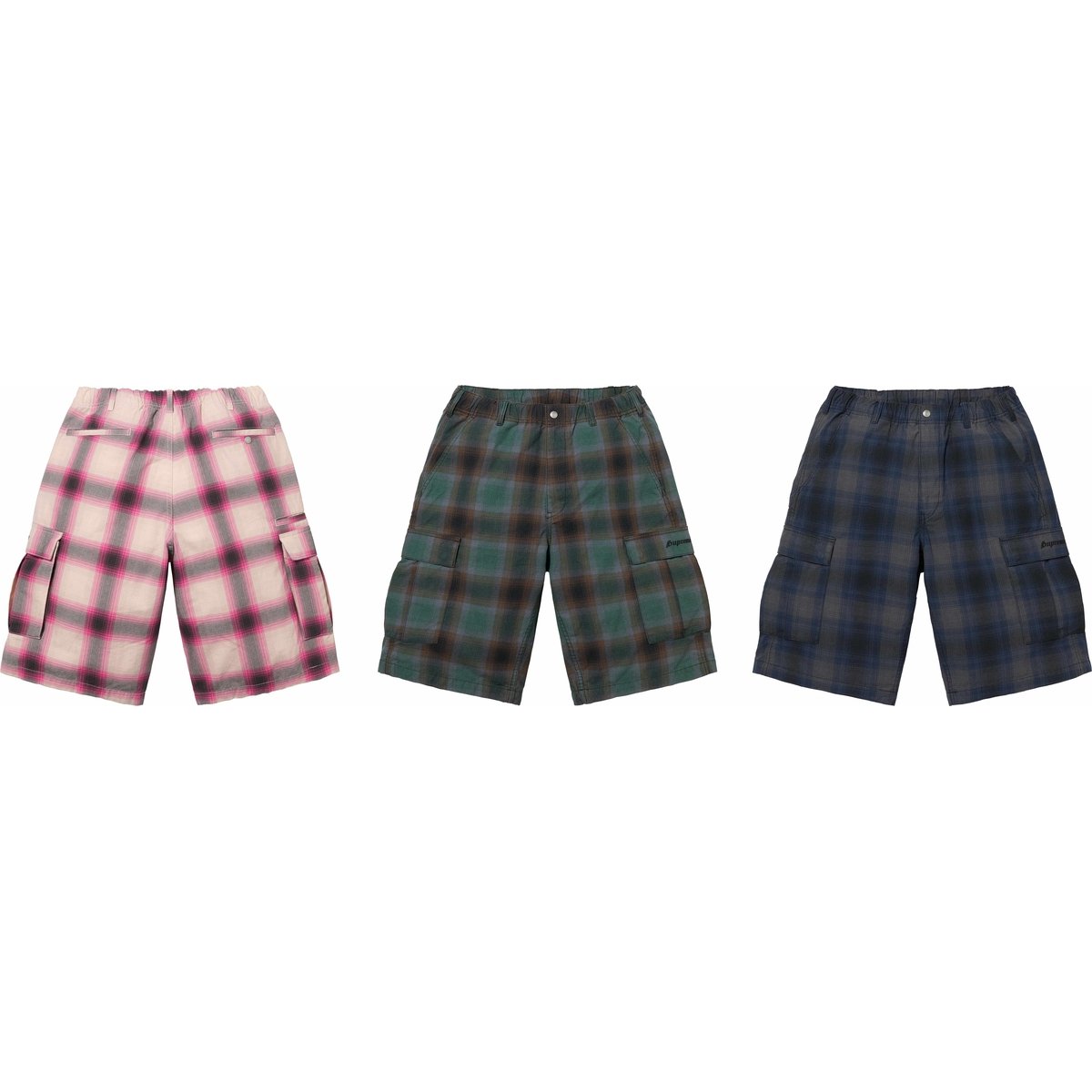 Supreme Shadow Plaid Cargo Short for spring summer 25 season